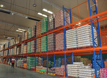 Solu&ccedil;&atilde;o de armazenamento para armaz&eacute;ns de alimentos e bebidas
